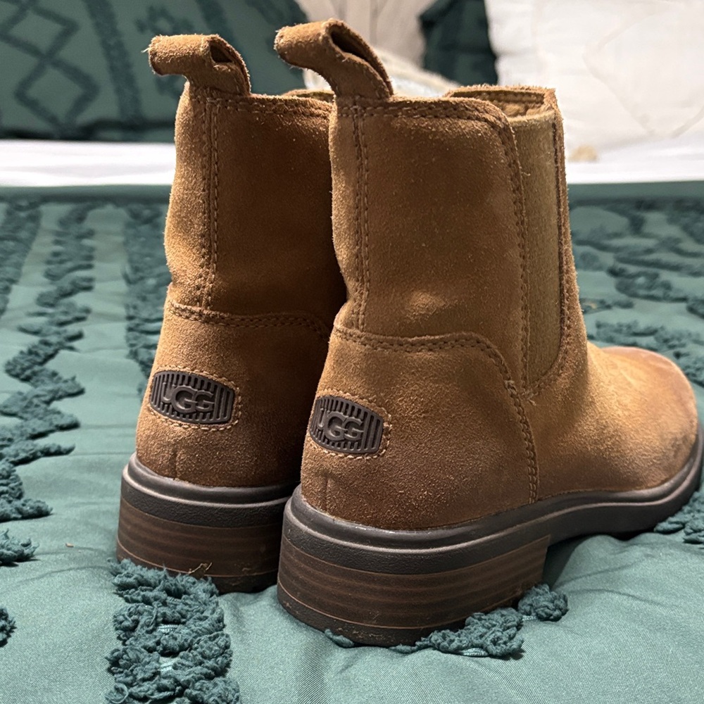 UGG Tan Suede Ankle Boots